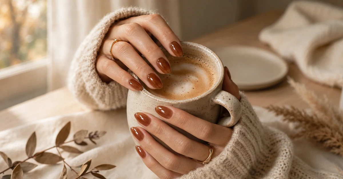 Glazed Coffee Jelly Nails