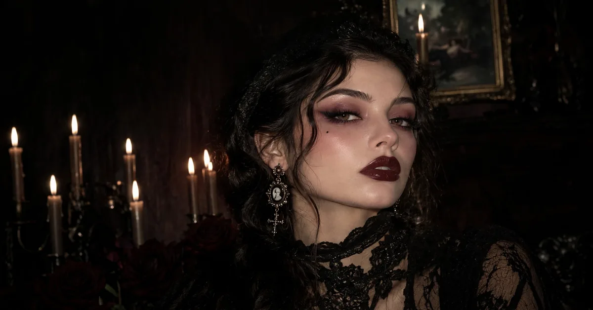 Vintage Gothic Makeup Tutorial 🖤 | Dark Romantic Beauty Look