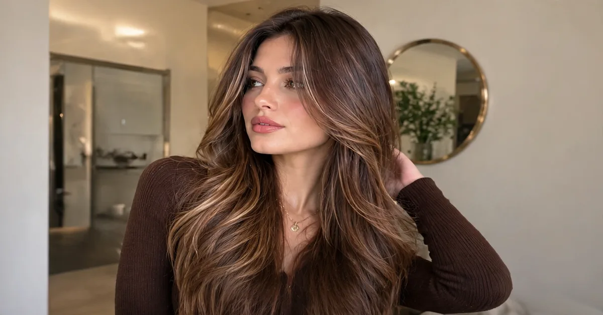 Soft Caramel Highlights for Long Hair | Trendy Hair Color Ideas