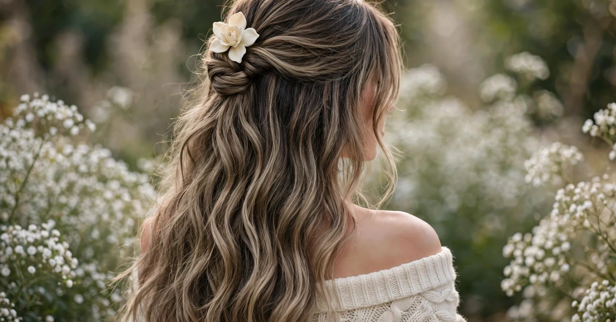 Mushroom Brown Hair with Soft Blonde Highlights — elegant fall beauty ideas