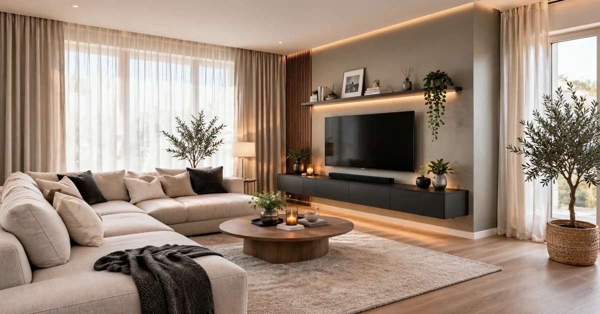 Modern Neutral Living Room Ideas for a Cozy Luxury Home - modern home decor ideas for a warm beige living room